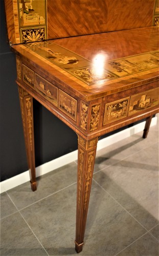 XVIIIe siècle - Table à Jeu Louis XVI, atelier de Giuseppe Maggiolini